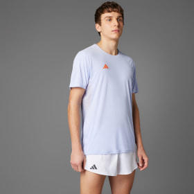 Polera De Running Adizero Essentials Morado Hombre Running
