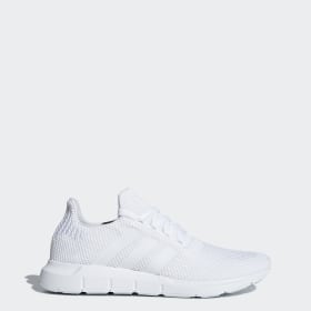plain white adidas trainers