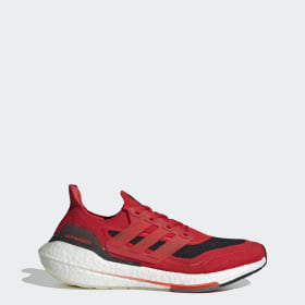 adidas boys red shoes