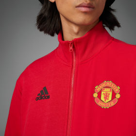 Red and sale gold adidas tracksuit