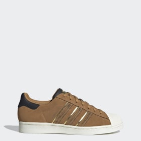 brown adidas sneakers