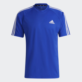 Camiseta Aeroready Sereno 3 Tiras Azul Hombre Training