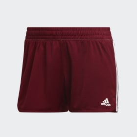 Shorts Tejidos Pacer 3 Tiras Rojo Mujer Training