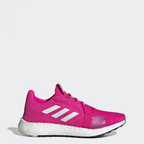 pink running shoes