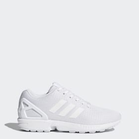 womens white adidas flux trainers