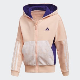 girls adidas pink hoodie