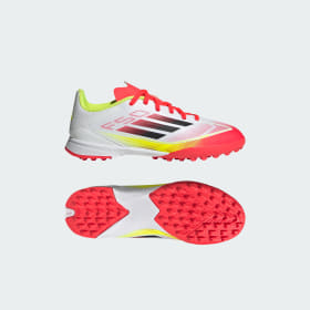 Zapatos De Fútbol F50 League Pasto Sintético Niños Blanco Niño Fútbol