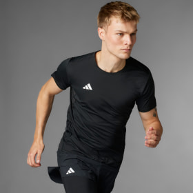 Polera De Running Adizero Essentials Negro Hombre Running