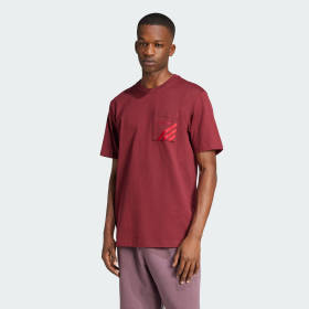 Adidas Originals Polera Pocket Granate Hombre Originals Ofertitas