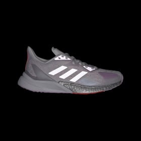 women's gray and white adidas shoes