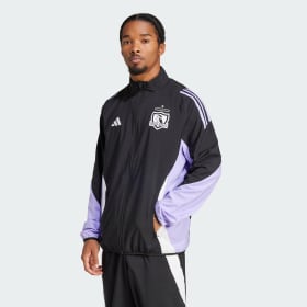 Chaqueta Presentacion Colo-Colo 2025 Negro Hombre Fútbol