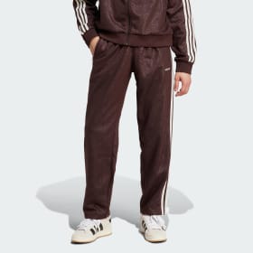 Pantalón Deportivo '80S Premium 3 Tiras Grabadas Café Hombre Originals