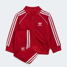 red adidas tracksuit girls