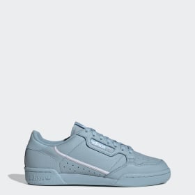 adidas pale blue continental 80 trainers