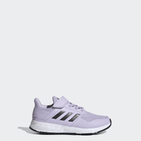 purple running trainers