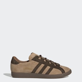 brown adidas trainers