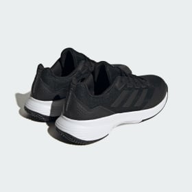 Mens adidas black hot sale tennis shoes