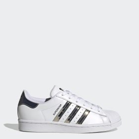 adidas superstar white and gold womens