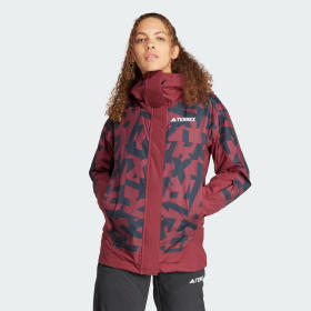 Chaqueta Terrex Xperior 2L Insulated Rain.Rdy Graphic Granate Mujer Terrex