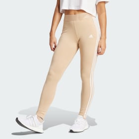 Calzas Essentials 3 Tiras Beige Mujer Sportswear