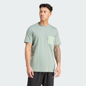 Polera Pocket Terrex Estampada Verde Hombre Terrex