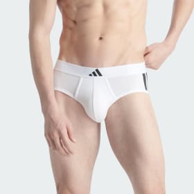 ACTIVE FLEX COTTON 3 STRIPES LOW RISE BRIEF 2 PACK UNDERWEAR