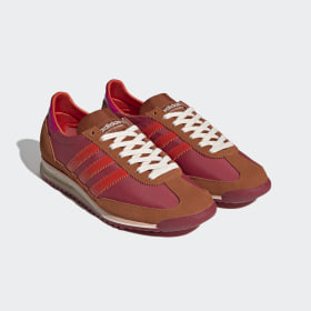 adidas pink and red trainers
