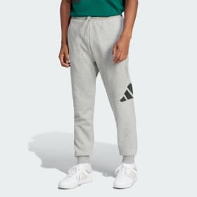 Pantalón Essentials Big Logo Cuffed Fleece Gris Hombre Sportswear