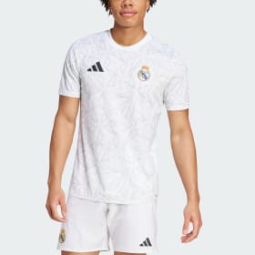 Camiseta Prepartido Real Madrid Blanco Hombre Fútbol