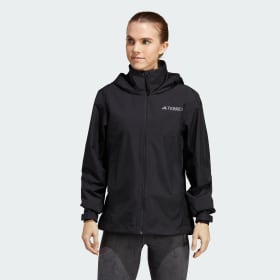 Chaqueta Para Lluvia Terrex Multi Rain.Rdy 2 Capas Negro Mujer Terrex