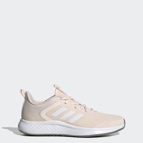 light pink and white adidas shoes