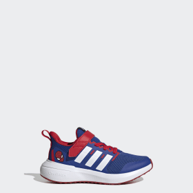 Discount on Adidas  shoes - SKU: Adidas X Marvel Fortarun Spider-Man 2.0 Cloudfoam Sport Lace Top Strap Shoes