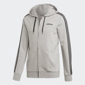 grey adidas zip up hoodie