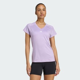 AEROREADY Train Essentials Minimal Branding V-Neck Tee