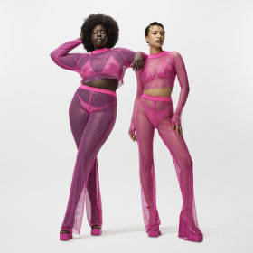 adidas x IVY PARK, Shorts, Adidas X Ivy Park Pink Sequin Shorts With  Fringe
