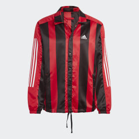 adidas jacket mens black and red