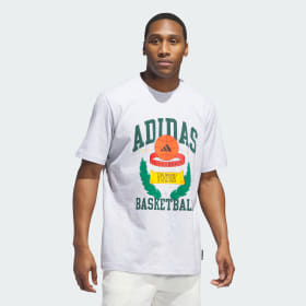 Polera Basketball Escudo Estampada Gris Hombre Basketball