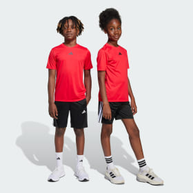 Conjunto Remera Y Shorts Train Essentials Rojo Niño Sportswear