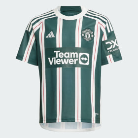Camiseta Visitante Manchester United 23/24 Verde Niño Fútbol