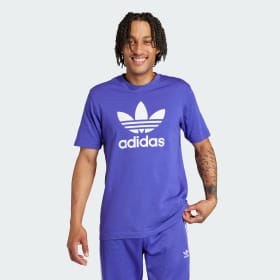 Polera Adicolor Trifolio Morado Hombre Originals