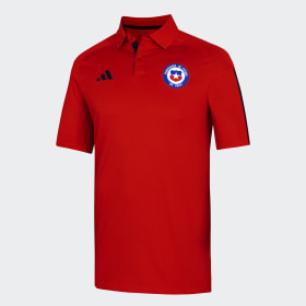 Camiseta Polo Chile Tiro 23 Rojo Hombre Fútbol