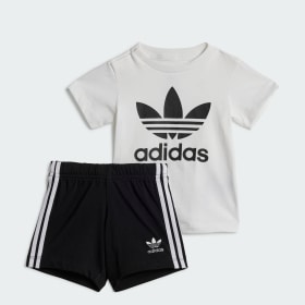 Conjunto Shorts Y Polera Niños Negro Niño Originals