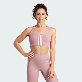 Top Deportivo Powerimpact Training Soporte Medio Rosado Mujer Training