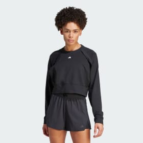 Power AEROREADY Crop Cover-Up Sweatshirt