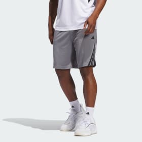 Shorts Basketball Legends Tres Tiras Gris Hombre Basketball
