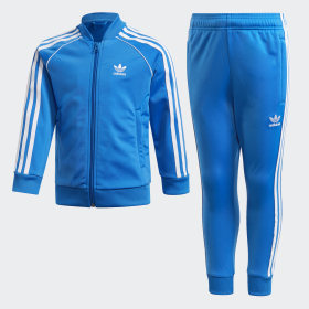 girls blue adidas tracksuit