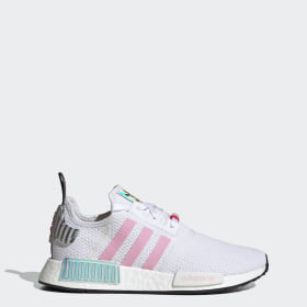 womens nmd r1 white and pink