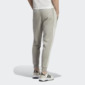 grey adidas trousers