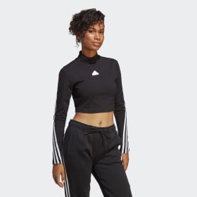 long sleeve adidas crop top
