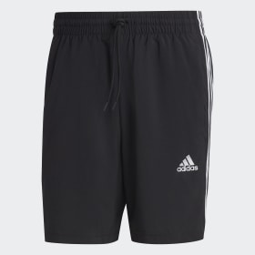 Shorts Essentials Chelsea 3 Tiras Aeroready Negro Hombre Sportswear